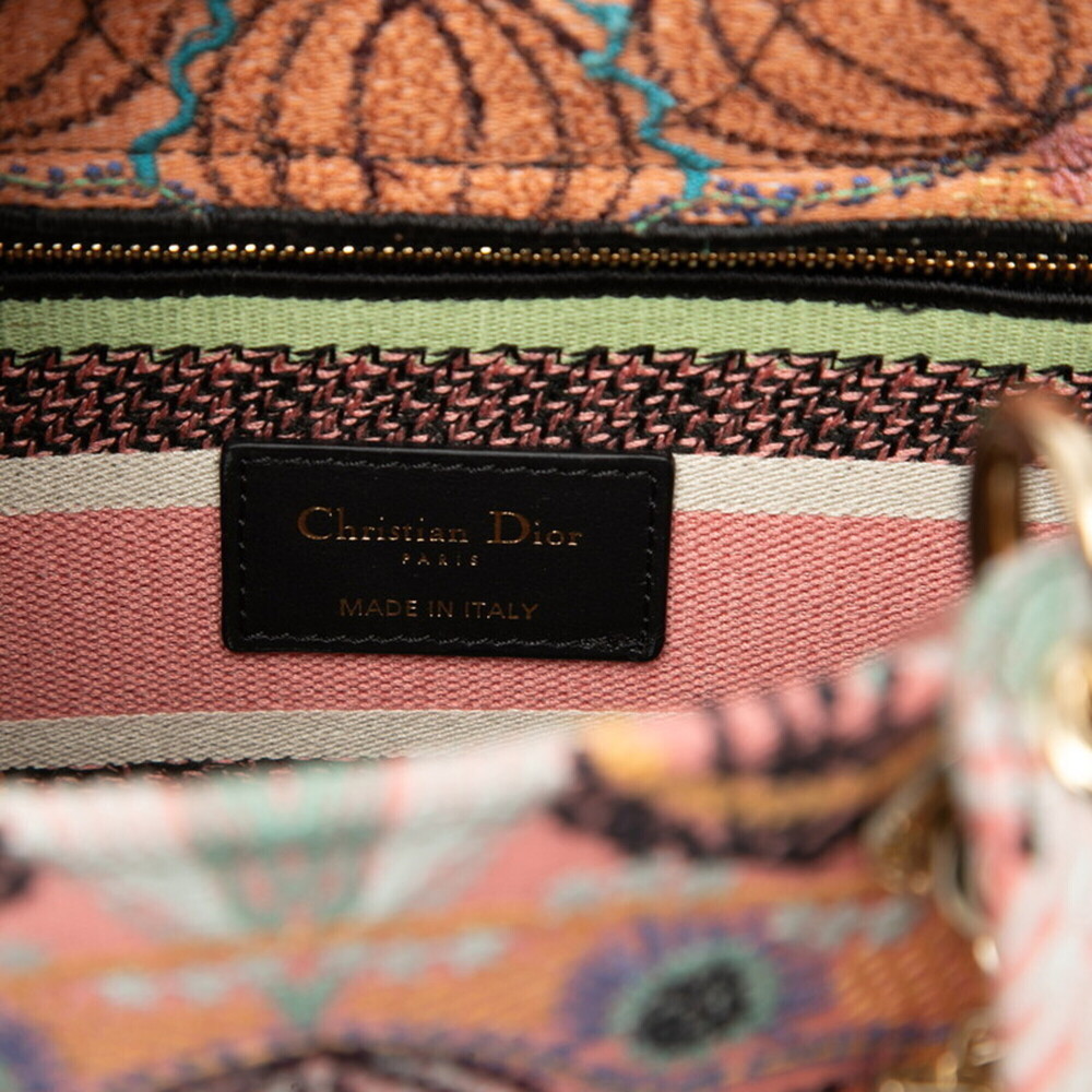 Christian Dior Dior LADY D-LITE Medium Handbag Shoulder Bag 2-Way Multicolor ... - Picture 5 of 7